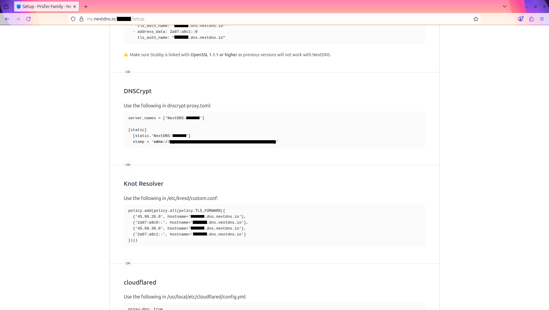 NextDNS Privacy Settings